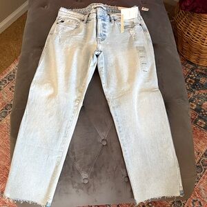 KanCan Women's Light Blue Straight Leg Jeans